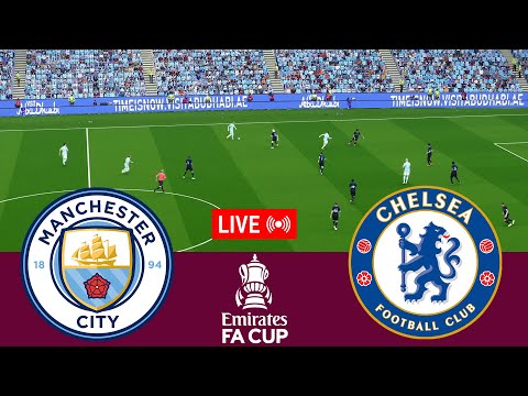 [LIVE] Manchester City vs Chelsea. FA Cup 2023/24 Full match - Video game simulation