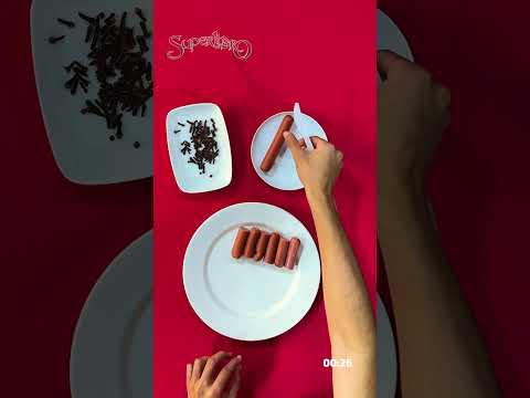 Suscríbete a #superlibro │¿Cómo se hace? #Receta para niños: Cangrejos de Salchicha