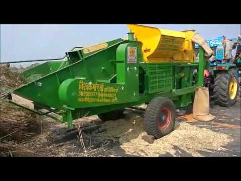Auto feeding cutter thresher