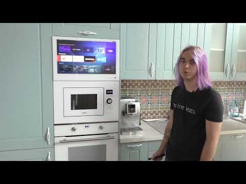 Встраиваемый кухонный телевизор: фото в интерьере