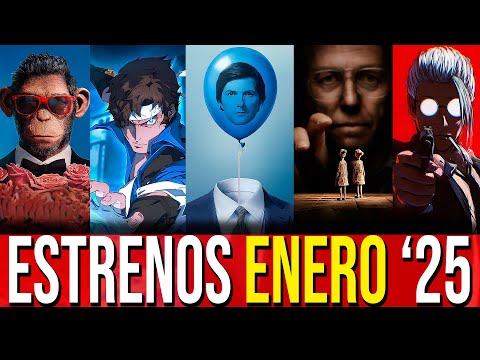🌏Mejores Estrenos de Enero 2025 en Netflix, HBO, Amazon Prime Video, Disney+ y Cines