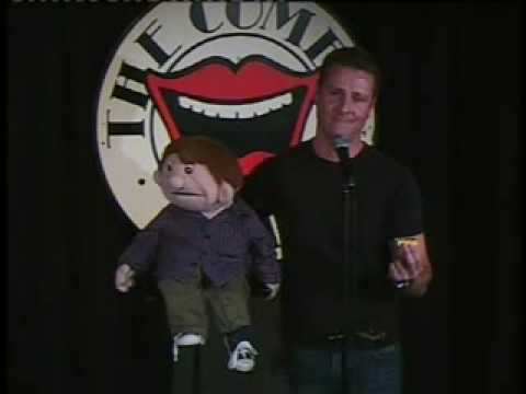 Paul Zerdin at the comedy club