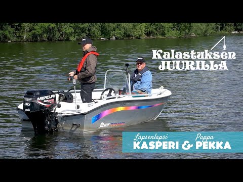 Pekka ja lapsenlapsi Kasperi ahvenkalassa | Kalastuksen juurilla