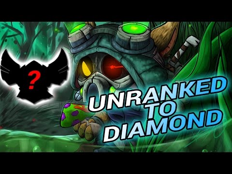 TEEMO GOES 1v4 AND KILLS THEM ALL! UNRANKED TO DIAMOND DAY 2 LAST 4 PLACEMENTS