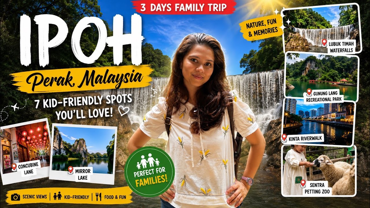 🏞️ 3 Days in IPOH, Malaysia 🇲🇾 | 7 Kid-Friendly Places You MUST Visit! #malaysiavlogs #withshylu