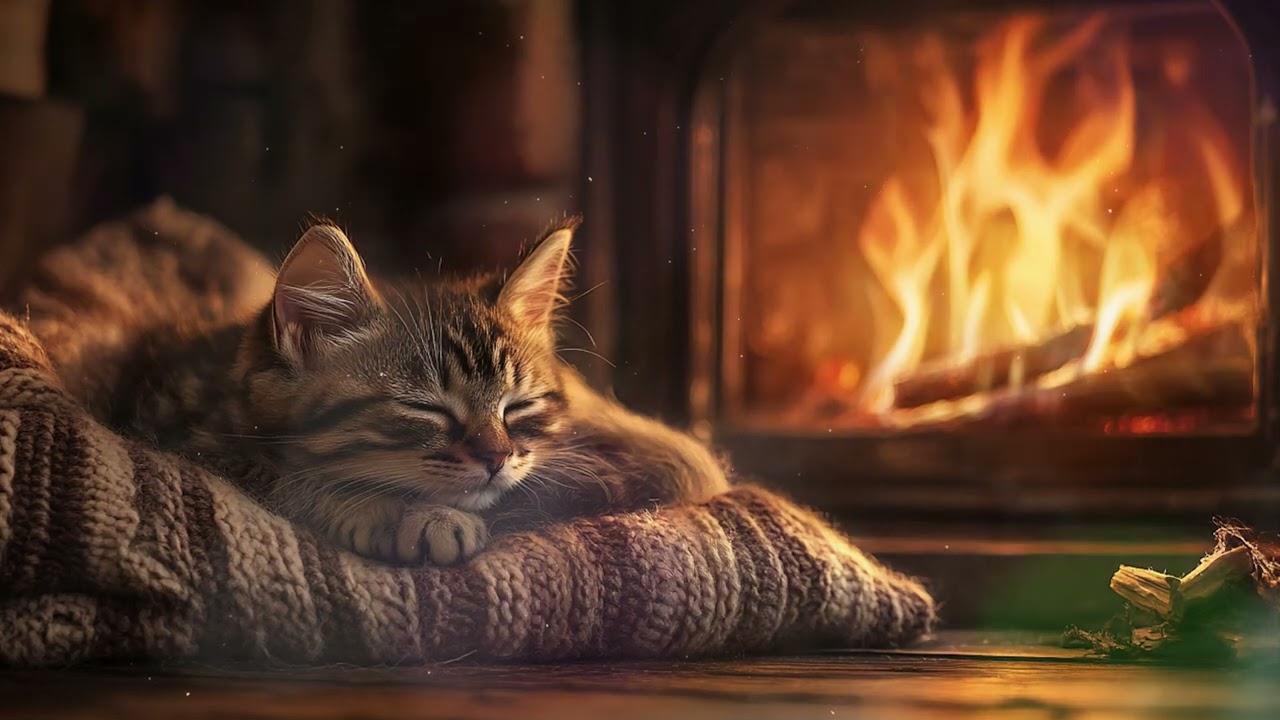 Piano and Fire Sounds: Cozy Ambience to Relax, Meditate, and Relieve Stress After a Long Day