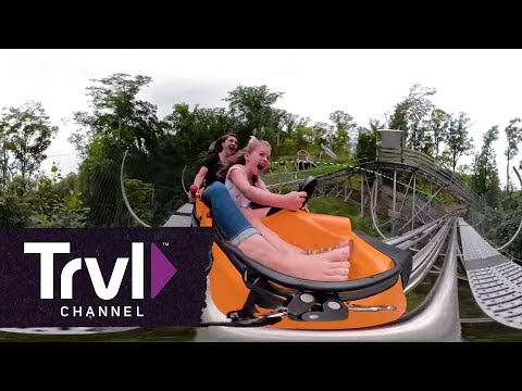 Ride the Smoky Mountain Alpine Coaster (360 Video) | Travel Channel