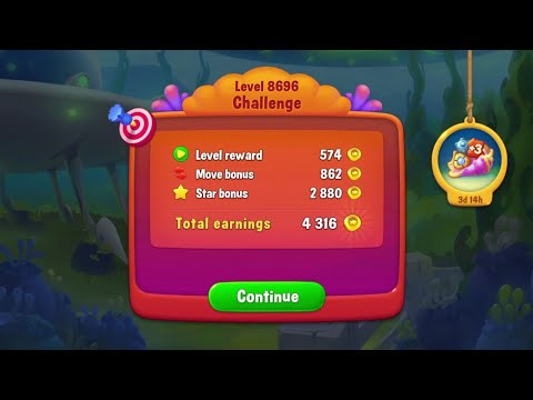 @Fishdom Win Strikes Level 8688 - Special Level 8696 Challenge