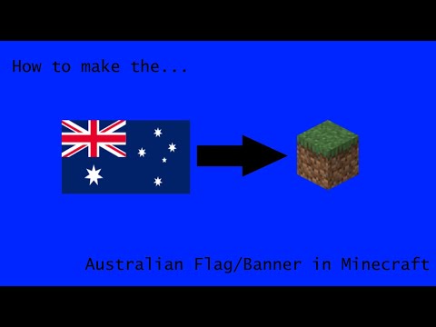 How to make the Australian Flag/Banner in Minecraft