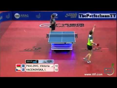 Great point from Vacenovska   German Open 2012 semi final