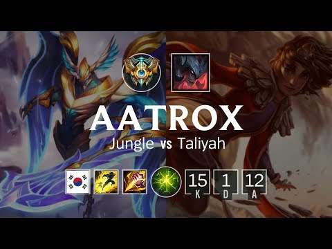 Aatrox Jungle vs Taliyah - KR Challenger Patch 8.21