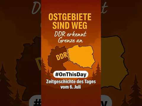 GDR recognizes border with Poland. #germany #ddr #poland #border #onthisday #knowledge #thetimetour