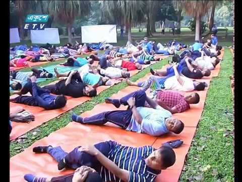 রাজধানীর পার্কগুলোতে ব্যায়াম করতে অনেকেই ভীড়