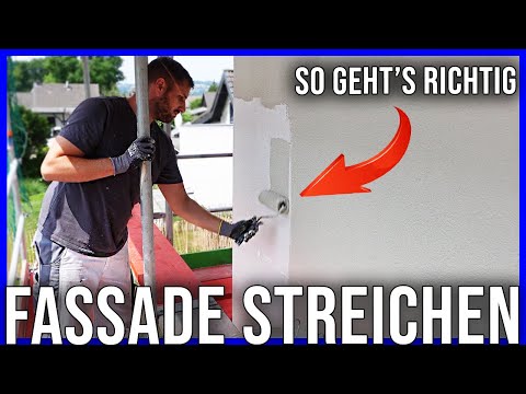 Wenn du deine Fassade streichen willst, dann schau dir unbedingt dieses Video an.
