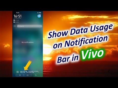 How to Show Data Usage on Notification Bar in Vivo