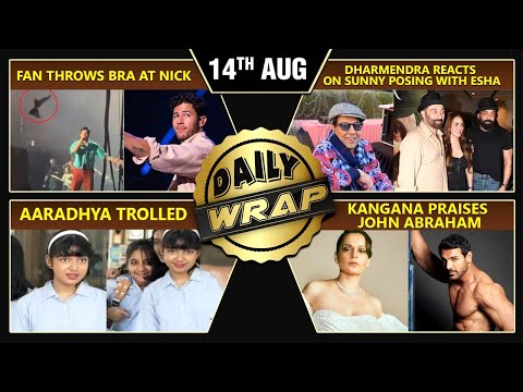 Fan Throws Bra At Nick, Sunny Deol Hugs Step Sister Esha, Kangana Praises John Abraham | Top 10 News