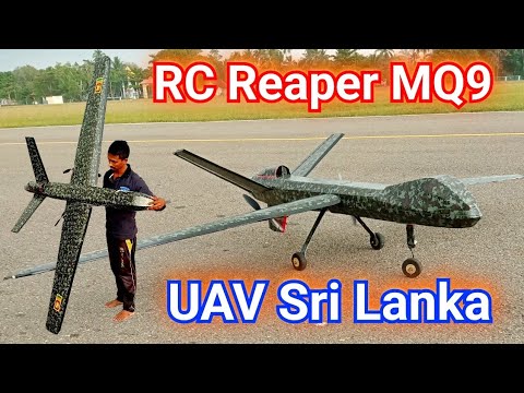 How to Build RC Reaper MQ9 UAV / මට වඩා ලොකු ප්ලෙන් එක හදපු හැටි බලමුද ?