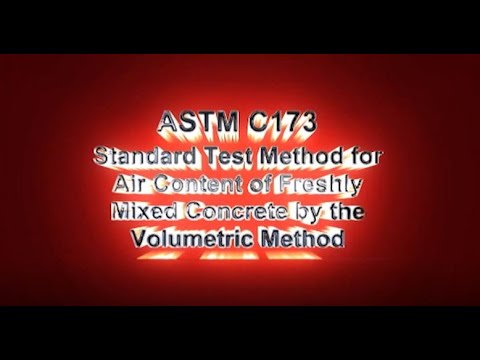 ASTM C173 - ACI Volumetric Test | Air Test Method Concrete