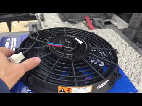 Thermo King TriPac APU engine radiator cooling fan cheap replacement and install