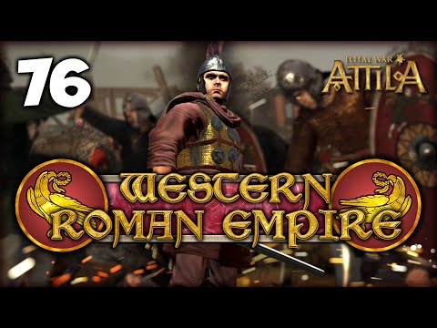 SMASHING INTO THE SAXONS! Total War: Attila - Western Roman Empire Campaign #76