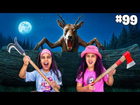 JOGAMOS 99 NOITES NA FLORESTA DO ROBLOX NA VIDA REAL ! FOMOS ATACADOS PELO CERVO