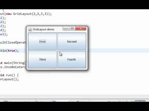 Java Swing Gui Tutorial 17 Gridlayout