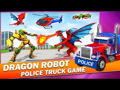Transformers Dolphin Robot Car Battle Saving City: Red Robot Wars - Android iOS Gameplay