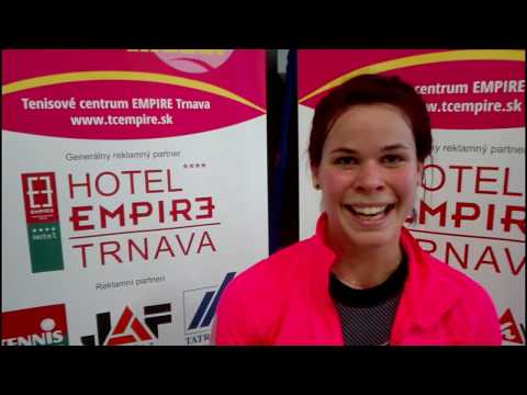 EMPIRE Women's Indoor 2018: interview, Agnes Bukta  (HUN) – Paulina CZARNIK (POL) 7-5 7-6(2)