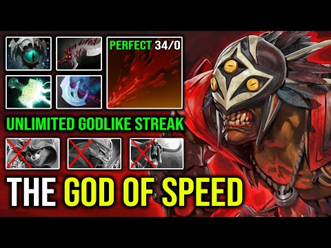 That's Why We Call Bloodseeker the Speed God | Perfect 34/0 KDA Crazy Attack Destroy Everything DotA