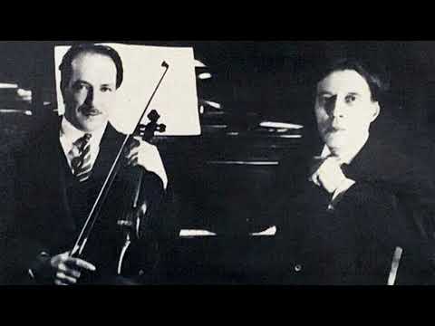 JACQUES THIBAUD, ALFRED CORTOT. E. Chausson - Concerto for Violin, Piano & String Quartet, Op.21