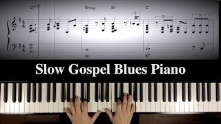 ”Ray’s Mood” Slow Gospel Blues Piano with Sheetmusic
