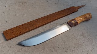 Fabricación de cuchillo enterizo a partir de una vieja lima