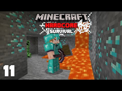 Minecraft: Insane Diamond Luck! - 1.16 Hardcore Survival Let's Play | 11
