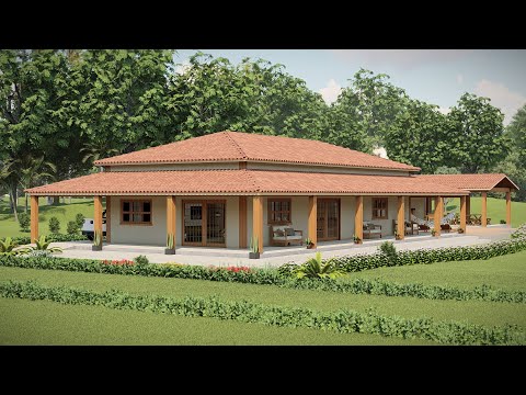 Planta baixa de Casa com 4 quartos - Compre o Projeto na Descrição - P457