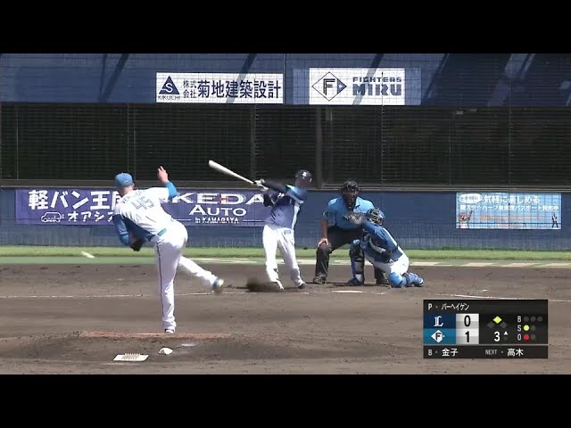 【ファーム】ライオンズ・金子侑司 ライトへのタイムリーヒットで同点に追いつく!! 2024年6月12日 北海道日本ハムファイターズ 対 埼玉西武ライオンズ