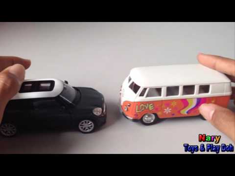Welly Nex Toy Car Porsche 918 Spyder and Volkswagen T1 Double Cabin Pick Up