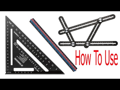 Parkside Quick Square Multi Angle Ruler Architect Triangular Scale How To Use!!!