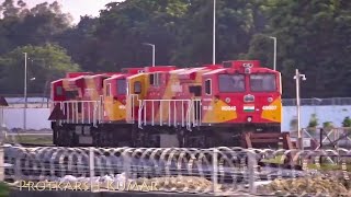 preview picture of video 'A complete view of Diesel Loco Shed Roza Jn. by GE with multiple WDG4G locomotives inside!!!'