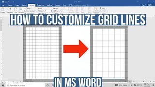 How To Insert and Customize Grid lines In MS Word | Customize Grids in Word