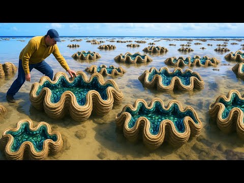 Shocking! Why Giant Clams Are So Expensive – Inside Seafood Processing Factory
