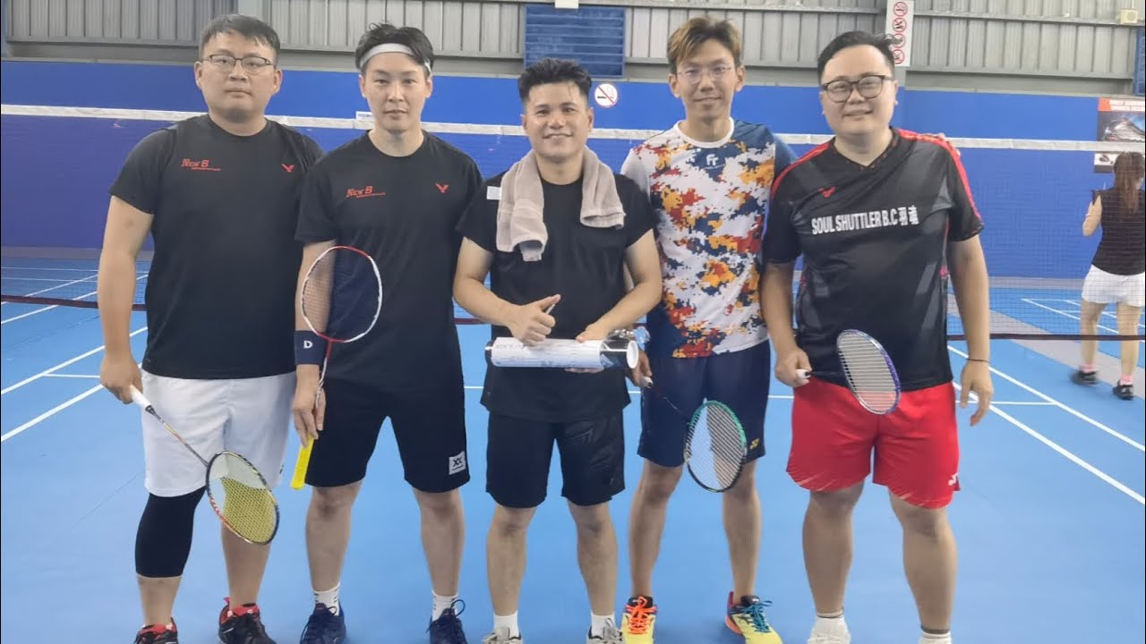 NewB Badminton Club VS  Soul Shuttler BC (SSBC)                     (MD 12) (1st +2nd Set Game)