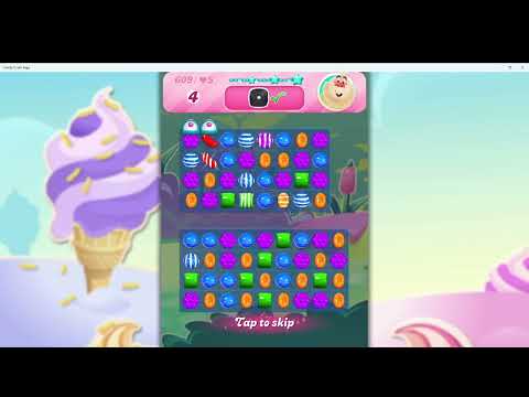 Candy Crush Saga Level 609 Completed 🍬 F2P Strategy | Audio Talkthrough Walkthrough
