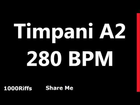 Timpani Metronome A2 : 280 BPM : Beats Per Minute