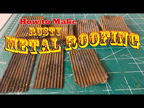 How to make Rusty Metal Roofing for your Model Railroad