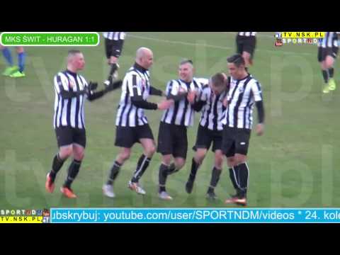 tv.nsk.pl 2017-04-22 MKS Świt Nowy Dwór Maz. - PWKS Huragan Wołomin 3:1 (1:0) Wielądek 60' na 1-1