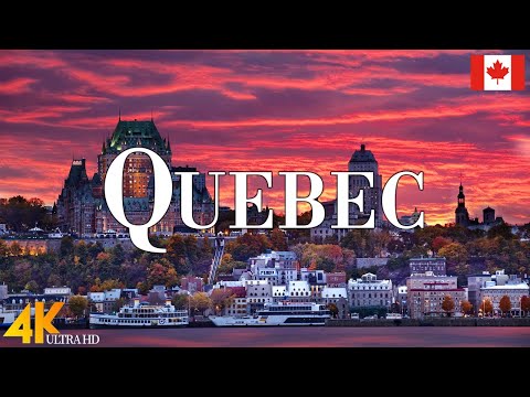 Quebec 4K drone view • Amazing Aerial View Of Quebec | Relaxation film with calming music