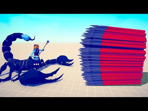 GIANT SCORPION vs EVERY GOD - Totally Accurate Battle Simulator TABS