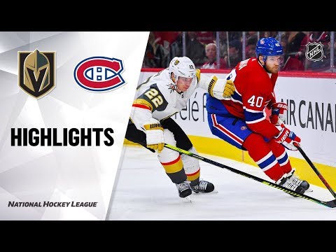 NHL Highlights | Golden Knights @ Canadiens 1/18/20