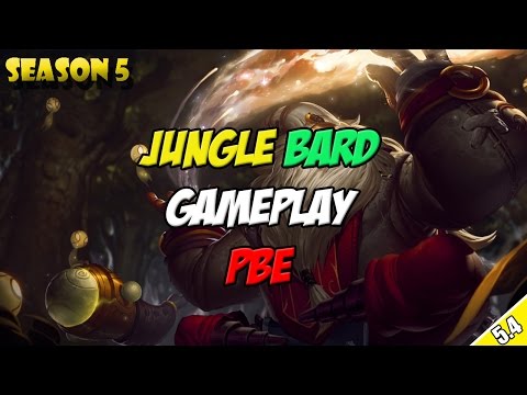 ✔ JUNGLE BARD - Jungle Guide | FULL GAMEPLAY COMMENTARY | PBE | League of Legends