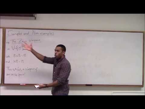 Math 346 Lecture 15 - Subspaces; Linear Combinations; and Coordinates